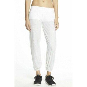 Blue Life Women's White Mesh Track Pants Size Large $140 New without tag